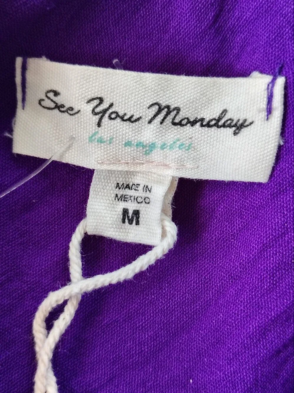 See You Monday Strapless Purple Maxi Dress Size M.